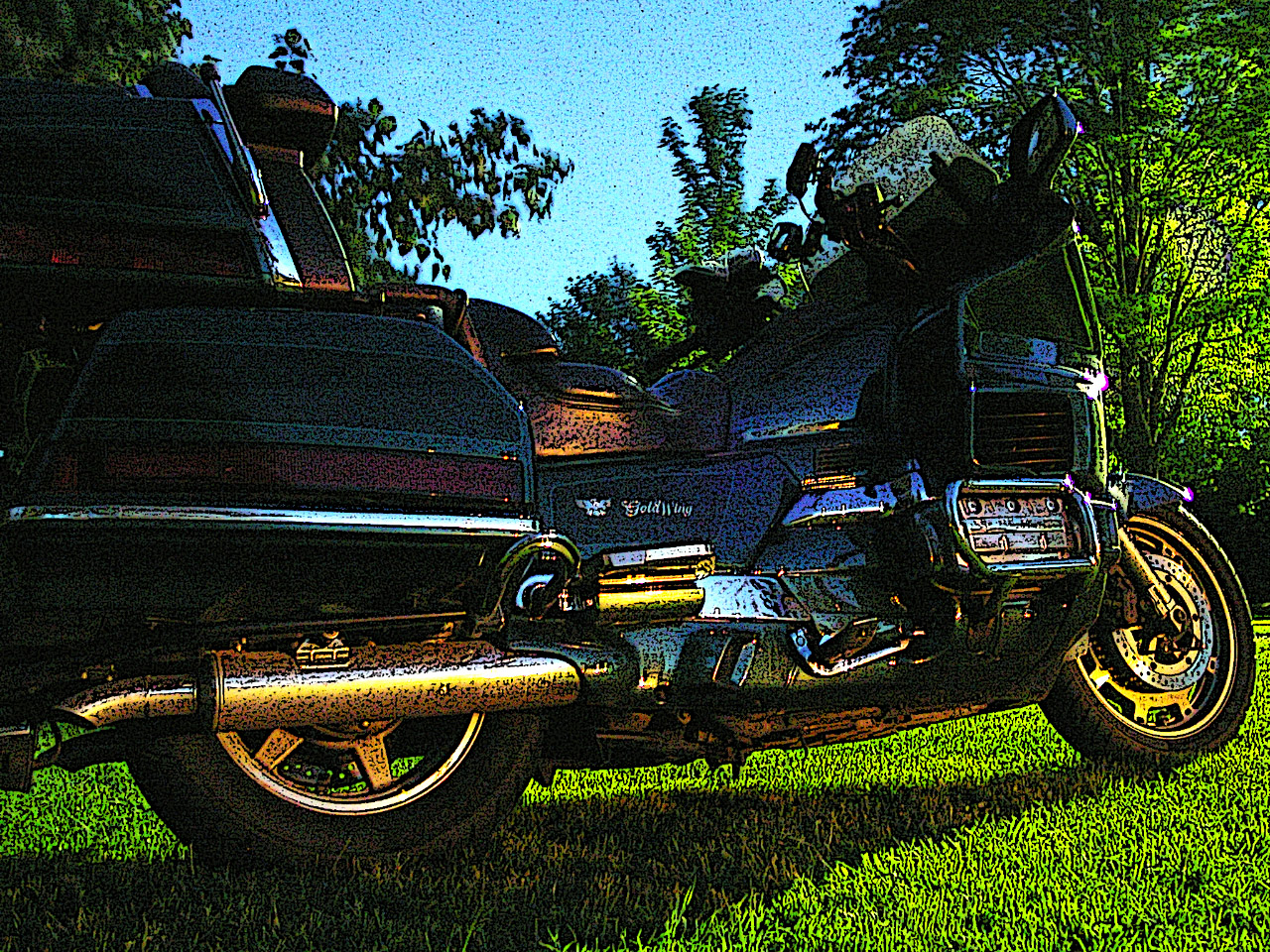 Summer touring 2008 - <i>Evening shot after setting up camp</i>